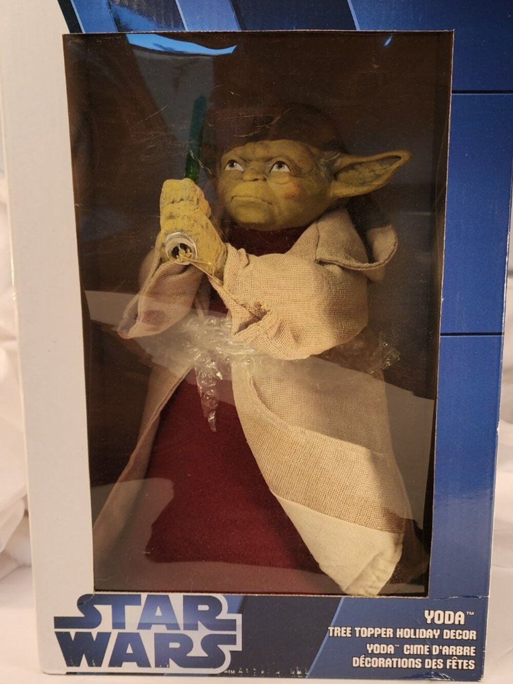 MINT IN BOX!!!!  YODA Christmas Tree Topper